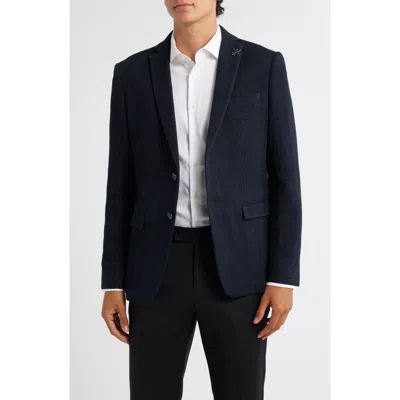 John Varvatos Star Usa Varick Slim Fit Knit Sport Coat In Blue