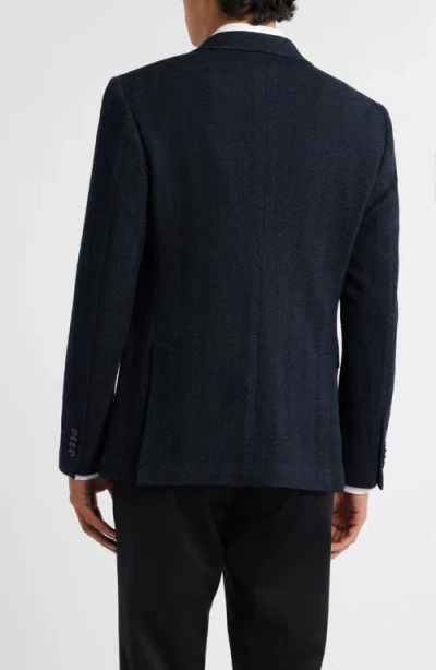 John Varvatos Star Usa Varick Slim Fit Knit Sport Coat In Blue