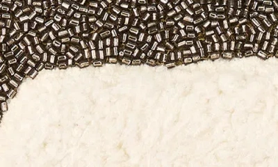 Staud Tommy Fleece-trimmed Beaded Satin Shoulder Bag In Pink