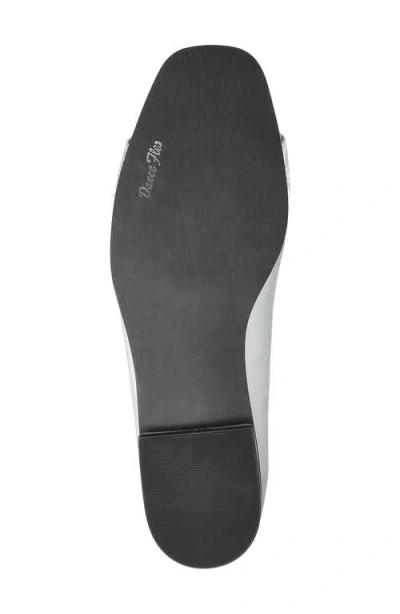Easy Street Women's Keely Square Toe Ballet Flats In Silver