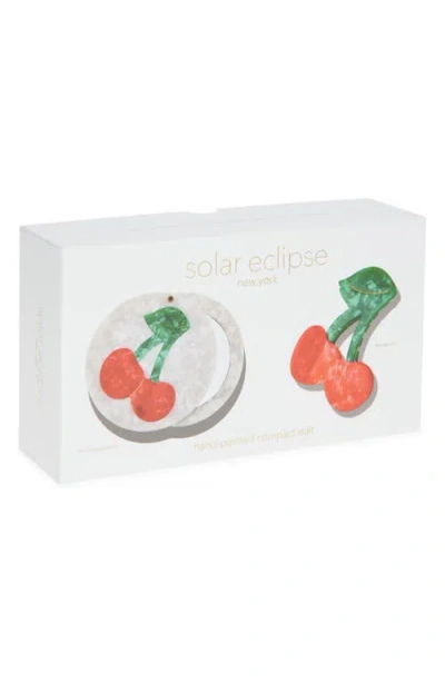 Solar Eclipse Cherry Jaw Clip & Mirror Set In Multi