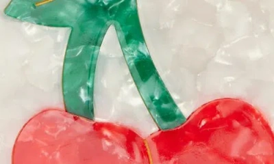 Solar Eclipse Cherry Jaw Clip & Mirror Set In Multi