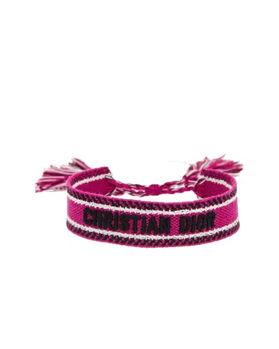 Dior Dnu Inv  Logo Brass Bracelet In Pink
