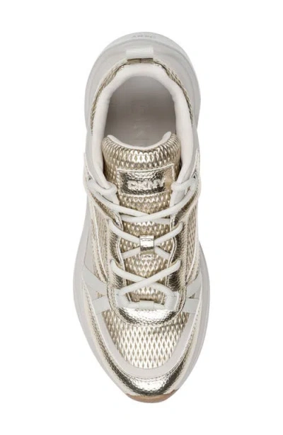 Dkny Women's Juna Lace-up Sneakers In Gold
