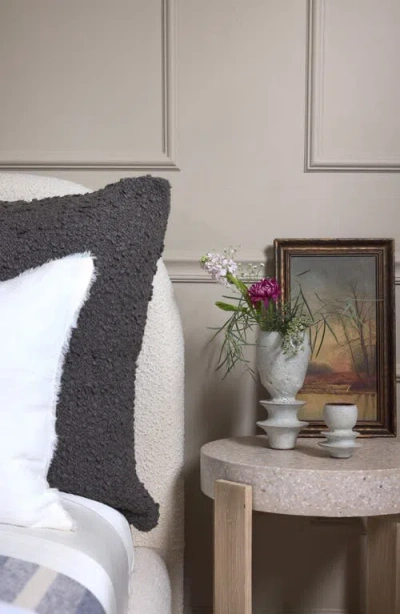 Pom Pom At Home Murphy Bouclé Accent Pillow In Gray