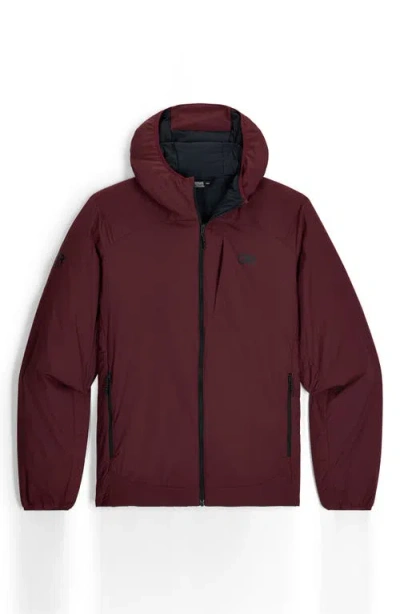 Outdoor Research Vesper Insulated Hooded Jacket In Burgundy