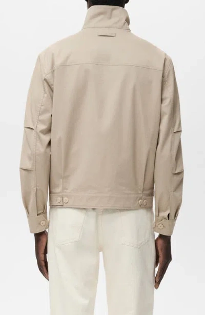 Mango Stand Collar Zip Jacket In Multi