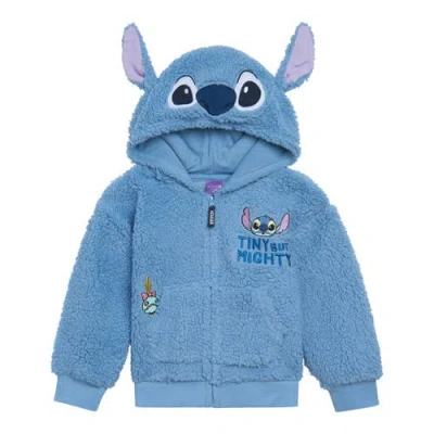 Disney Faux Shearling Hoodie In Blue