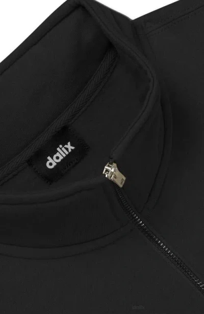 Dalix Mens Ghost Quarter Zip Pullover In Black
