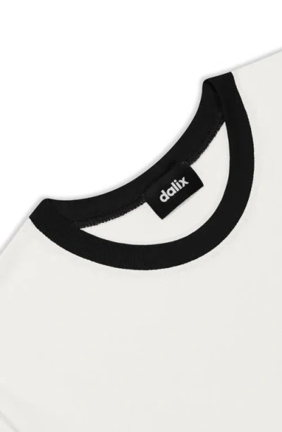 Dalix Mens Ghost Jersey Ringer Tee In White