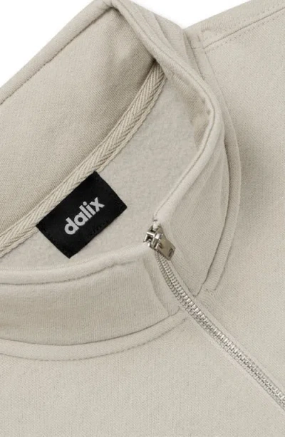 Dalix Mens Ghost Quarter Zip Pullover In Gray