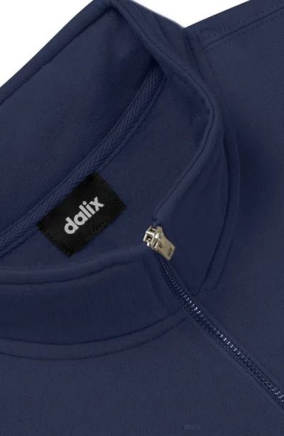 Dalix Mens Ghost Quarter Zip Pullover In Blue