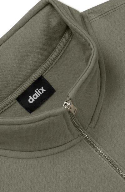 Dalix Mens Ghost Quarter Zip Pullover In Green