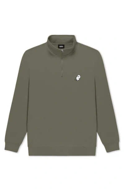 Dalix Mens Ghost Quarter Zip Pullover In Green