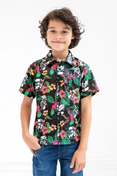 Star Wars Short Sleeve Button Down Shirt In Multi