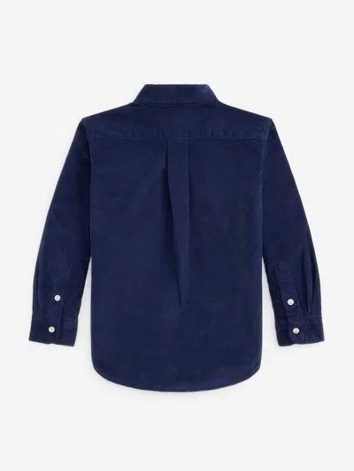 Ralph Lauren Boys Corduroy Shirt In Blue