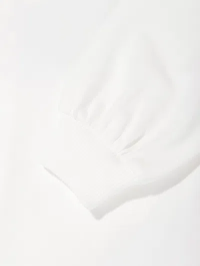 Moschino Girls Bow Heart Sweater Dress Ivory In White