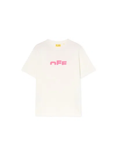 Off-white Type Logo Logo T-shirt In Neutral