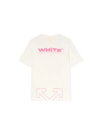 Off-white Type Logo Logo T-shirt In Neutral