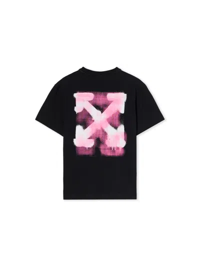 Off-white Arrow Spray T-shirt In Black