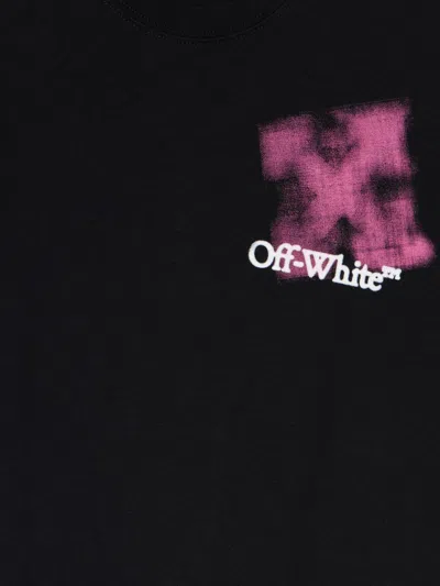 Off-white Arrow Spray T-shirt In Black