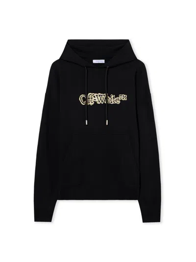 Off-white Black Skate Cloudy Arrow Hoodie In Animal Print