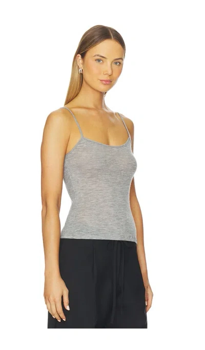 St Agni Merino Wool Cami Top In Gray