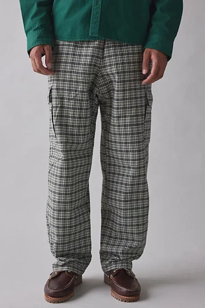 Gramicci Swell Cargo Pant In Checkered Plaid, Men's At Urban Outfitters In Gray