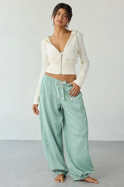 Out From Under In Your Dreams Printed Lounge Jogger Pant In Mint, Women's At Urban Outfitters In Green