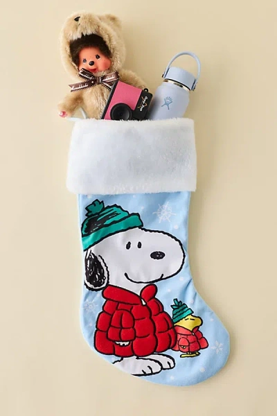 Peanuts Snoopy & Woodstock Holiday Stocking In Assorted At Urban Outfitters In Multi