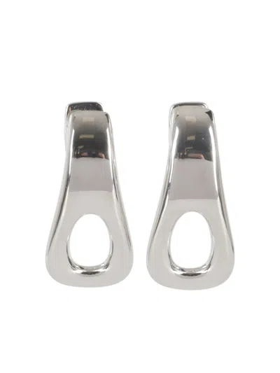 Rabanne Zip-pull Earrings In Metallic