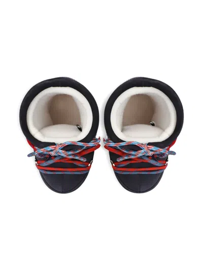 Moon Boot Mb Icon Suede Lace-up Snow Boots In Multi