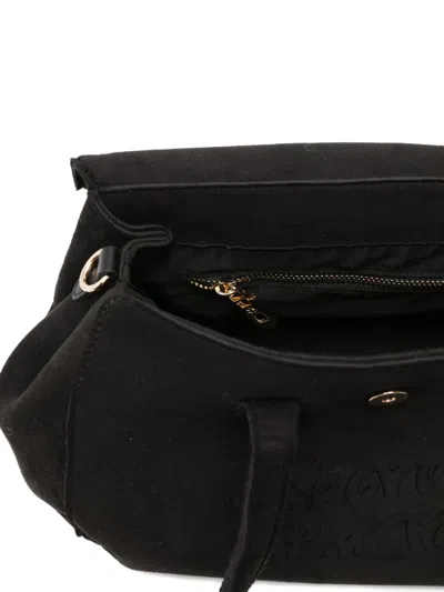 Secret Pon-pon Secret Pon Pon Monica Tote Large Tote In Black
