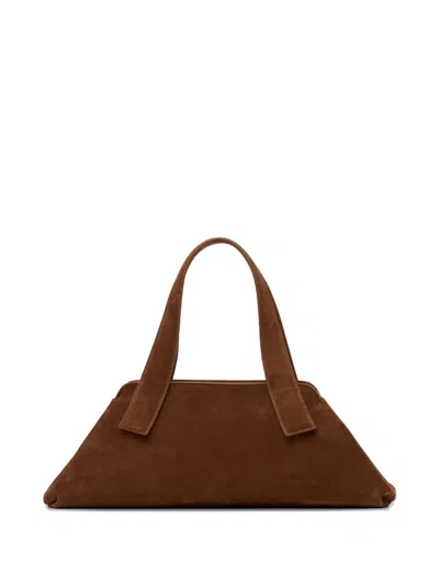 Marsèll Suede Tote Bag In Brown