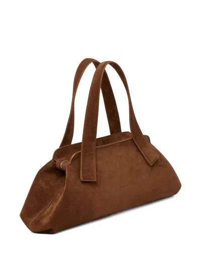 Marsèll Suede Tote Bag In Brown