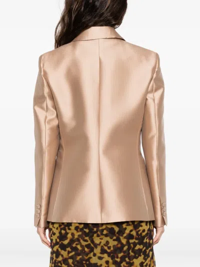 Alberta Ferretti Buttoned Peak-lapel Jacket In Multi