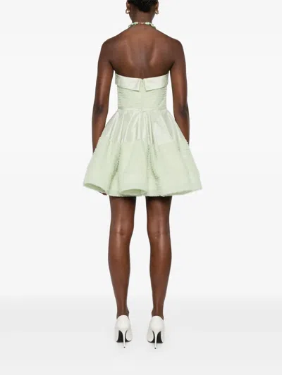Viktor & Rolf Ruffled Mini Dress In Green
