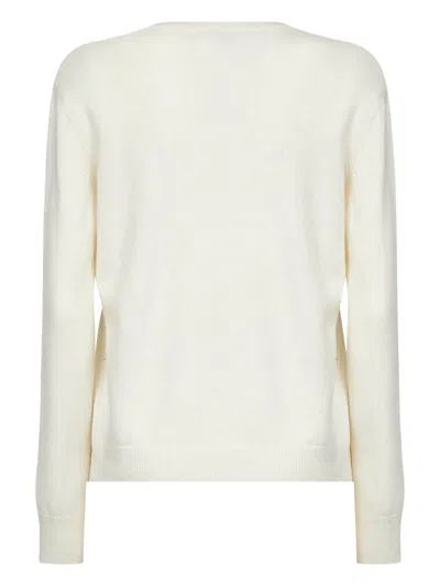 Mc2 Saint Barth New Queen-vacanze Di Natale Sweater Limited Ed. In Neutral