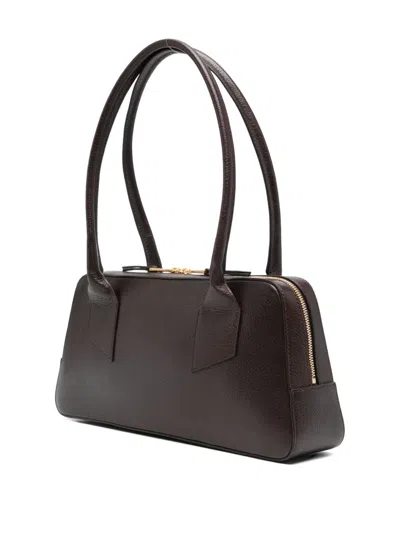 N°21 Rectangular Midi Shoulder Bag With Double Handles In Brown