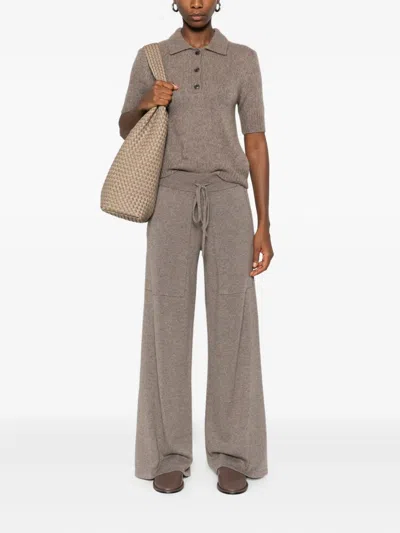 Lisa Yang Drawstring Pocket Trousers In Brown