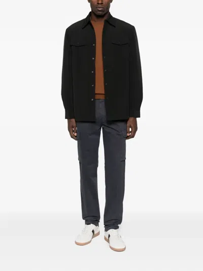 40 Weft Straight-leg Cargo Trousers In Gray