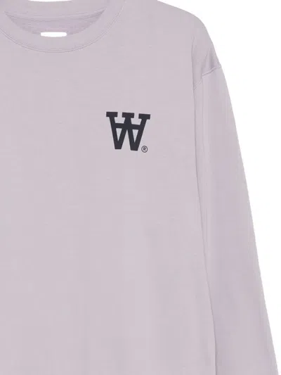 Wood Wood Logo-print Sweatshirt In Gray