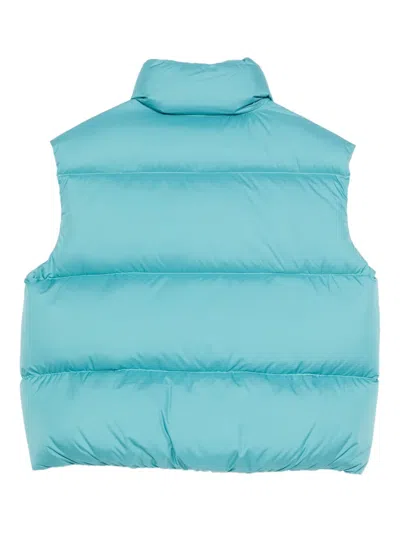 Il Gufo Zip-up Gilet In Green