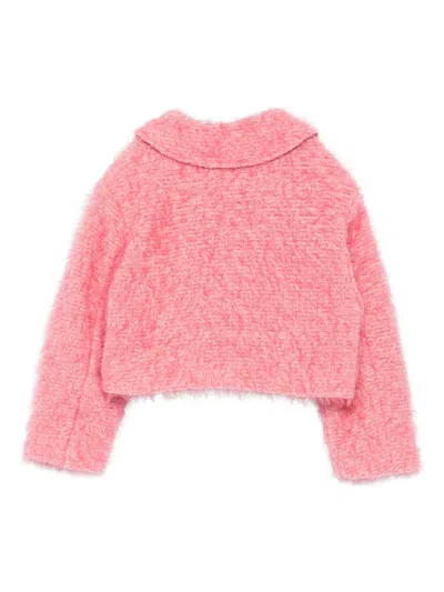 Douuod Double-breasted Coat In Pink