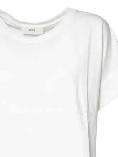 Solotre Cuffed T-shirt In White