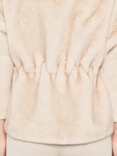 Valentini 1972 Boxy Silhouette Beige Coat In Neutral