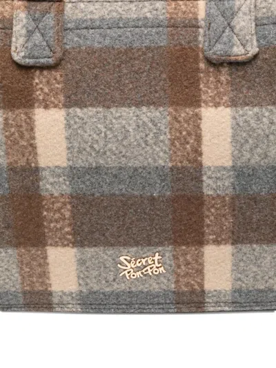 Secret Pon-pon Secret Pon Pon Large Tote Bag Isabella In Brown