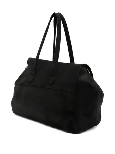Secret Pon-pon Secret Pon Pon Monica Tote Large Tote In Black