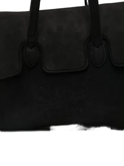 Secret Pon-pon Secret Pon Pon Monica Tote Large Tote In Black