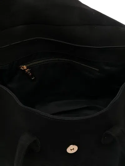 Secret Pon-pon Secret Pon Pon Monica Tote Large Tote In Black